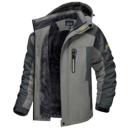 Men's Waterproof Winter Jacket with Fleece Lining