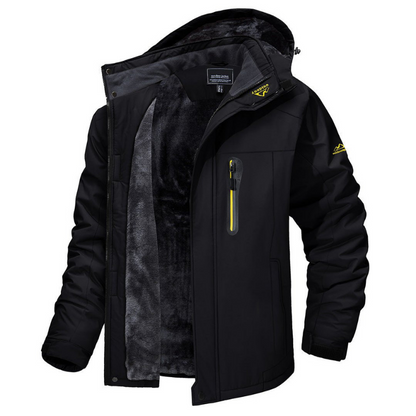 Men's Waterproof Winter Jacket with Fleece Lining