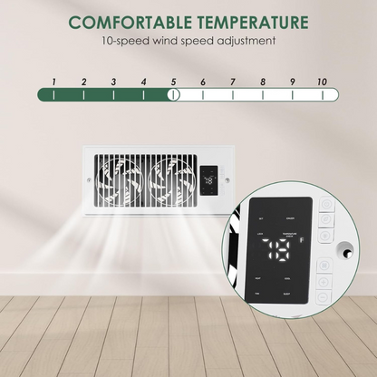 Floor Vent Fan Booster with Remote Control