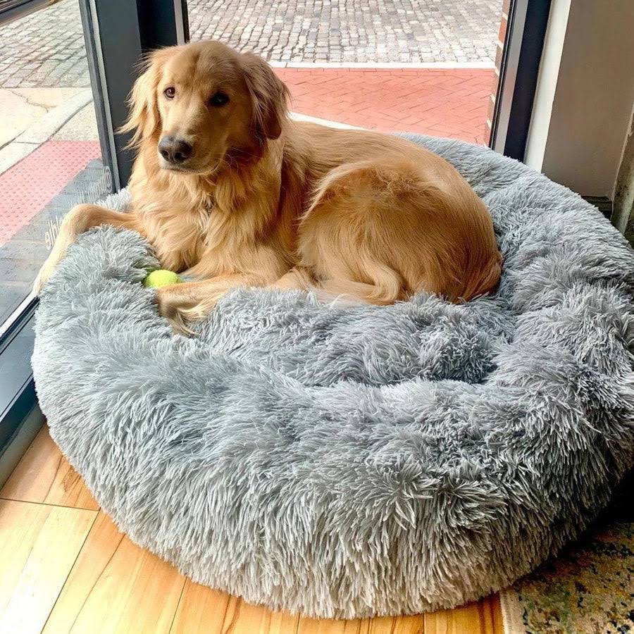 Dog Bed Orthopaedic Plush Round Calming Nest