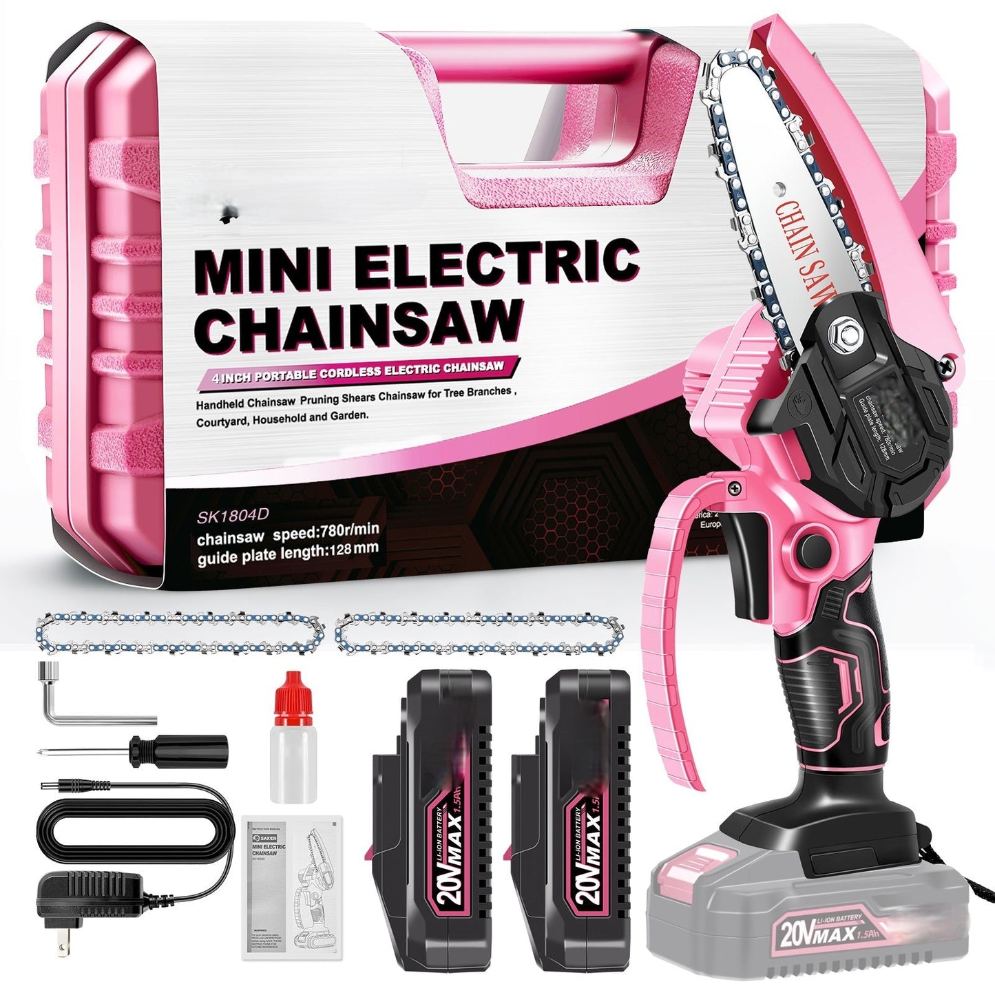 Electric Chainsaw Cordless Lightweight for Pruning