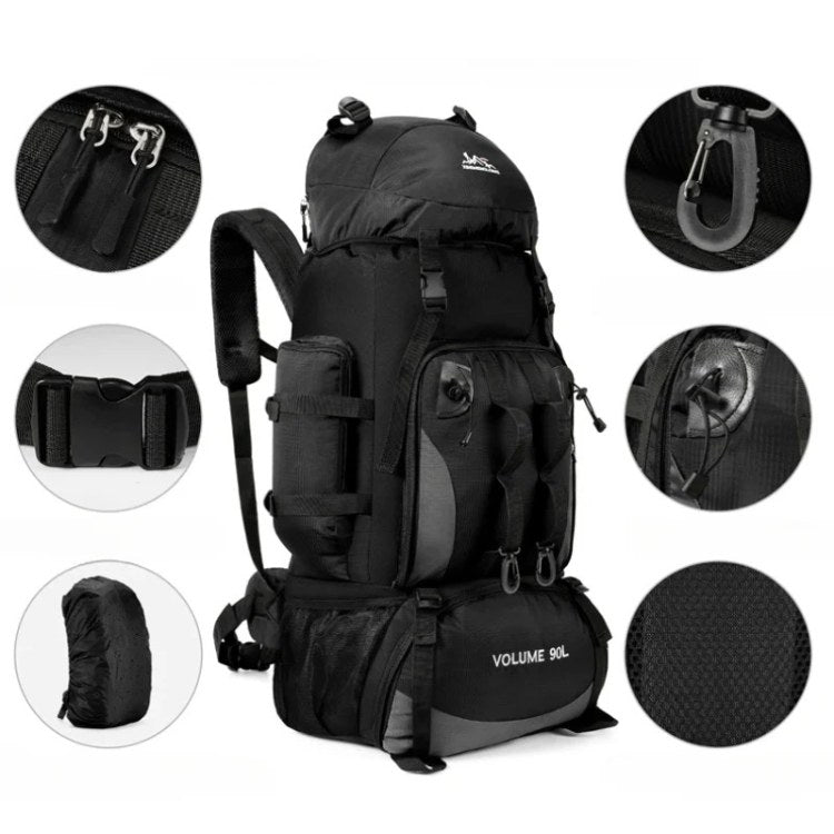 Hiking Backpack Waterproof 90L for Camping Trips
