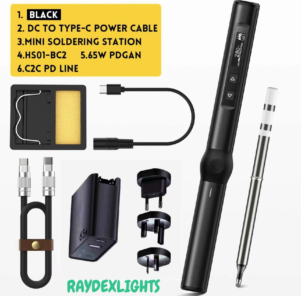 Raysdex RD01 Smart Digital Soldering Iron Kit
