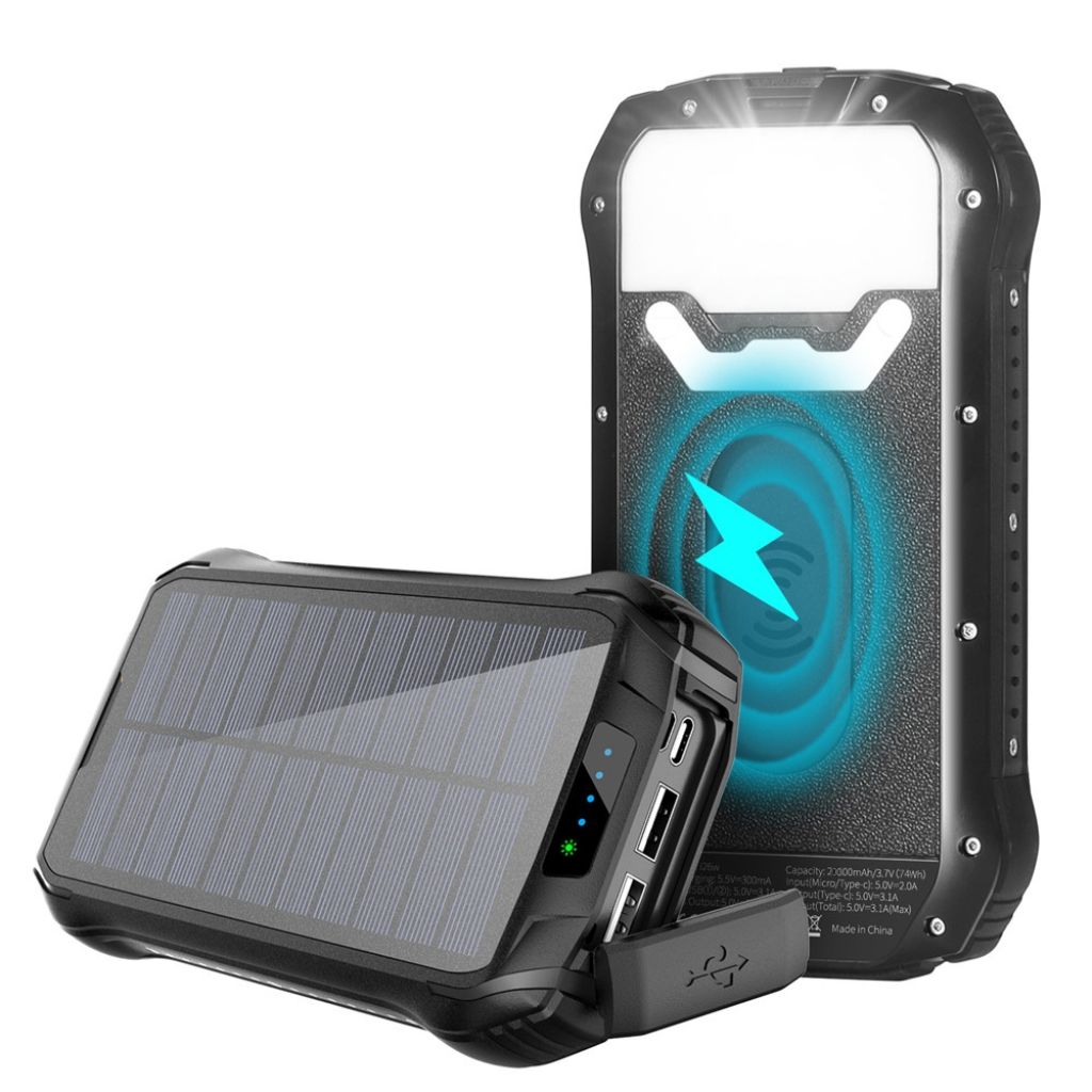 Power Bank Solar Fast Charging Outdoor Waterproof