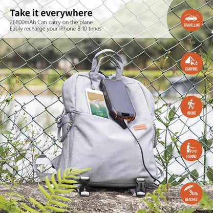 Power Bank Solar Fast Charging Outdoor Waterproof