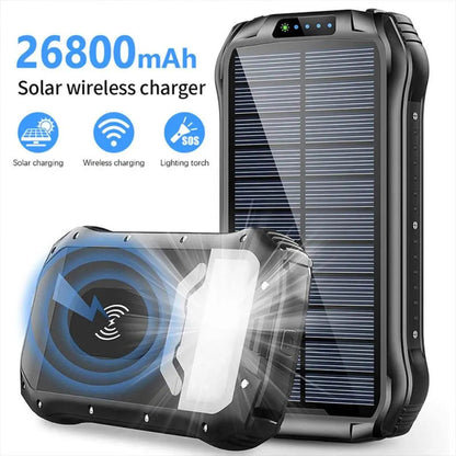 Power Bank Solar Fast Charging Outdoor Waterproof