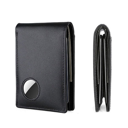 Leather Wallet Slim RFID Blocking with Tracker