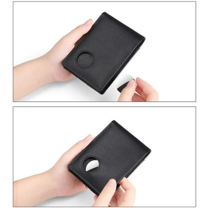 Leather Wallet Slim RFID Blocking with Tracker