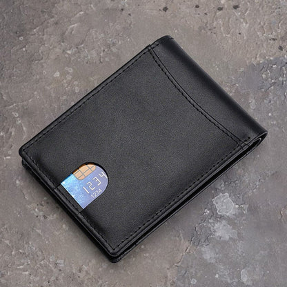 Leather Wallet Slim RFID Blocking with Tracker