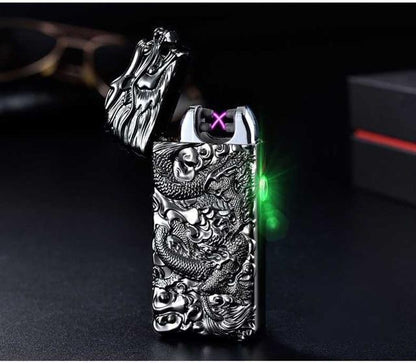 Plasma Dragon Engraved Rechargeable Lighter