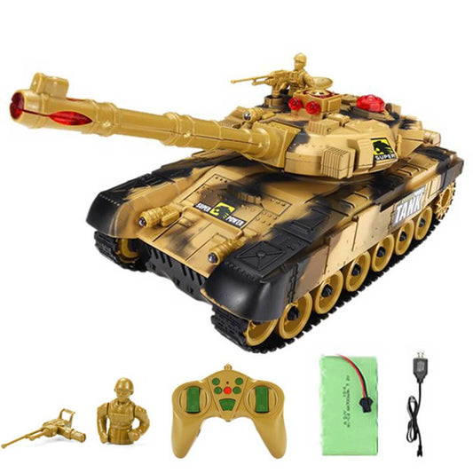 Remote Control Tank Toy with Lights and Sound