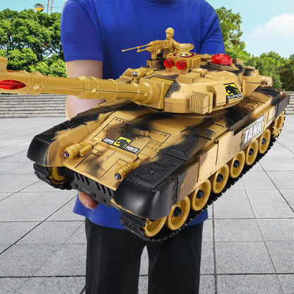 Remote Control Tank Toy with Lights and Sound