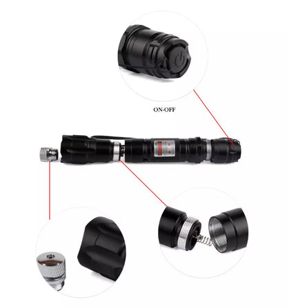 Laser Pointer Rechargeable Red Multipurpose Torch Set