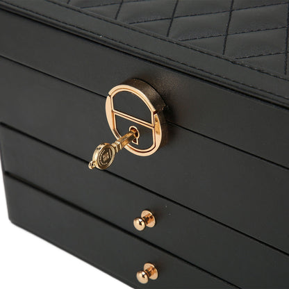Jewelry Box Organizer Leather Multi-Layer Storage