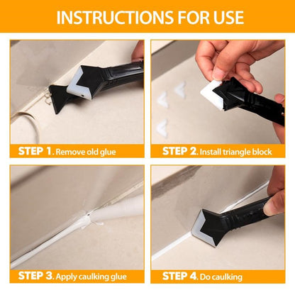 Caulking Tool Kit for Silicone Sealant Removal