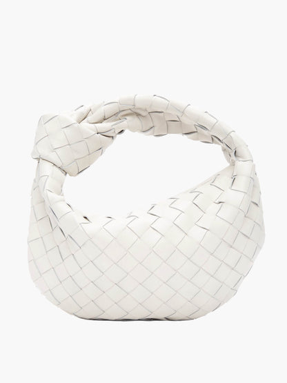 Handbag Vegan Leather Woven Shoulder Bag