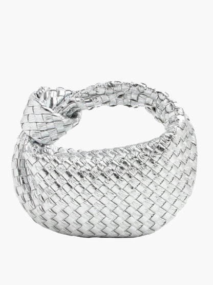 Handbag Vegan Leather Woven Shoulder Bag