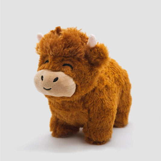Plush Toy Cow with Soft Fur Finish