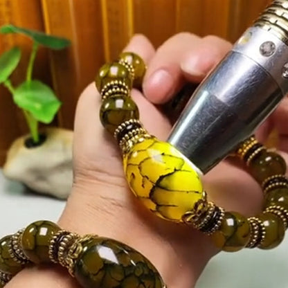 Vintage Classic Textured Glaze Beaded Bracelet