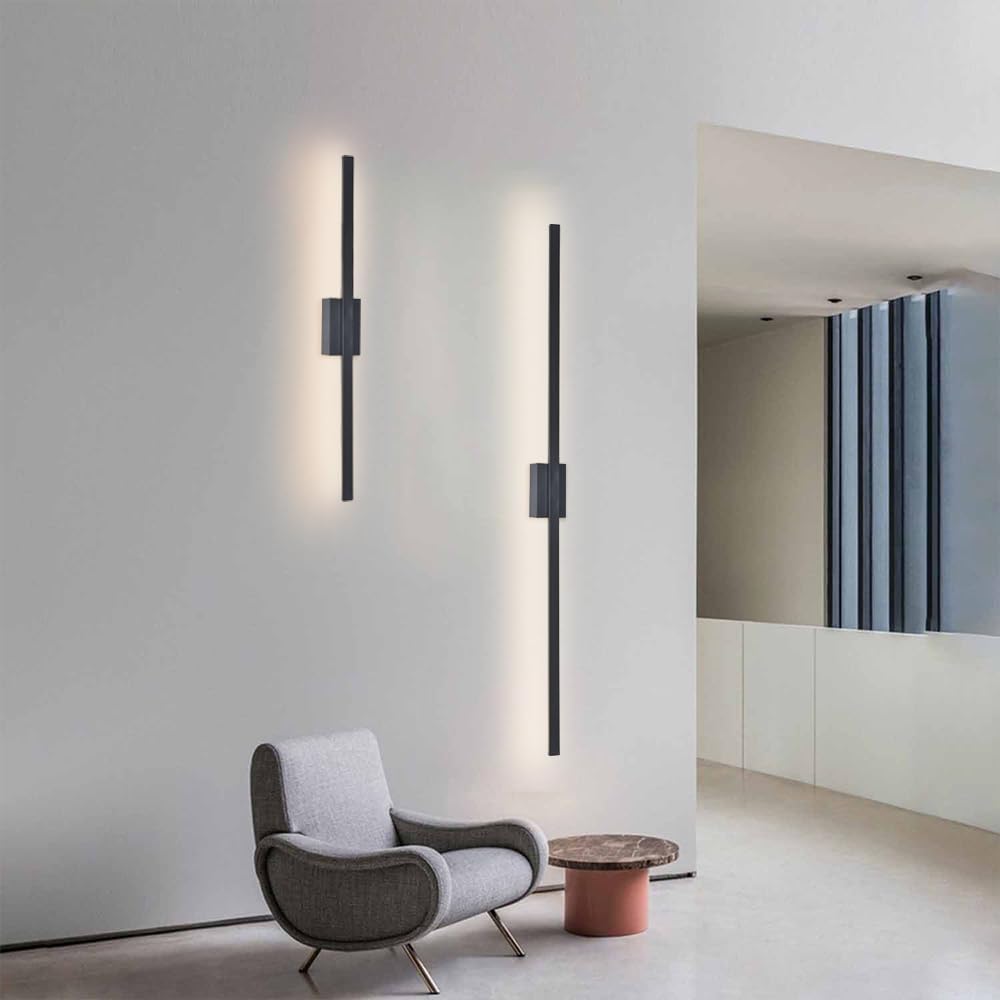 Wall Light Modern Black LED Indoor Fixture